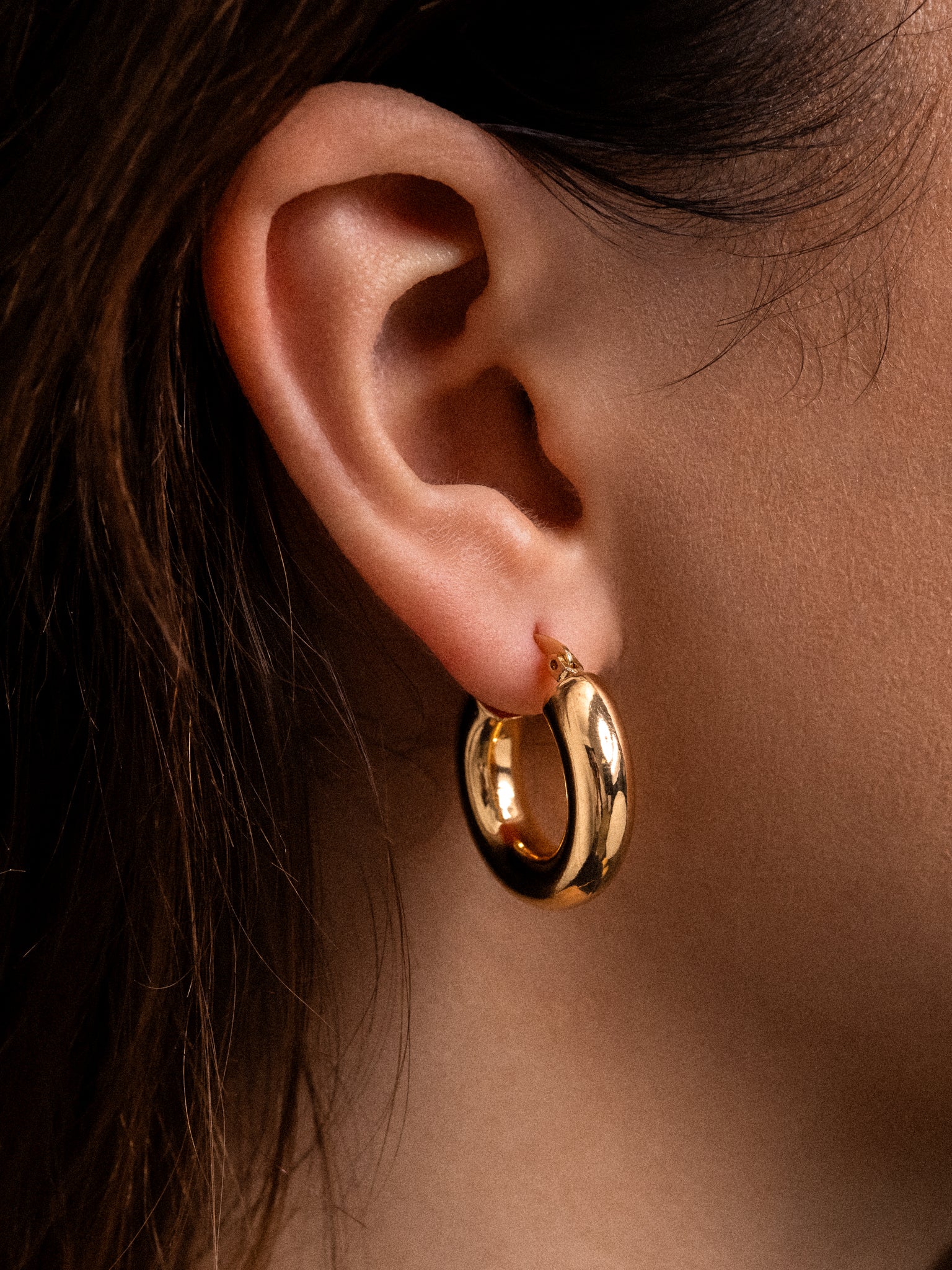 ピアス ME Hoop Earrings (Bold) Bright Bold CLIP ON Hoop Earrings - 1.5